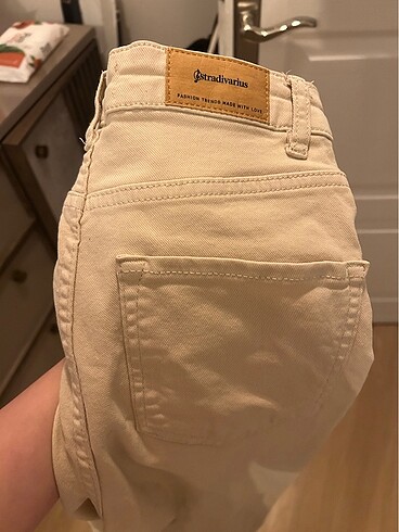 xs Beden camel Renk Stradivarius jean