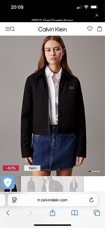 Calvin klein siyah ceket