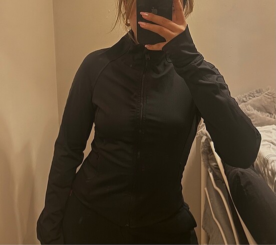 m Beden siyah Renk Koton fermuarlı ceket