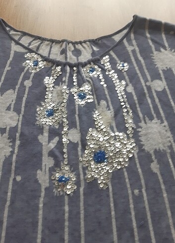 Koton Pullu tunik kolsuz bluz mini elbise
