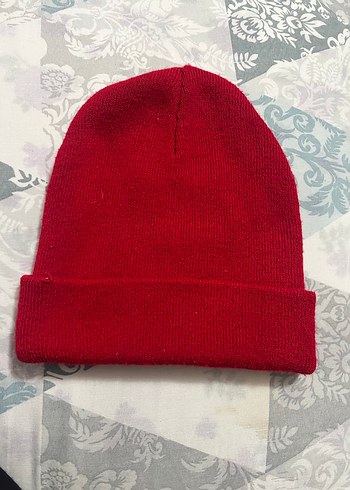 Kırmızı Kadın Örgü Bere - Görsel 2