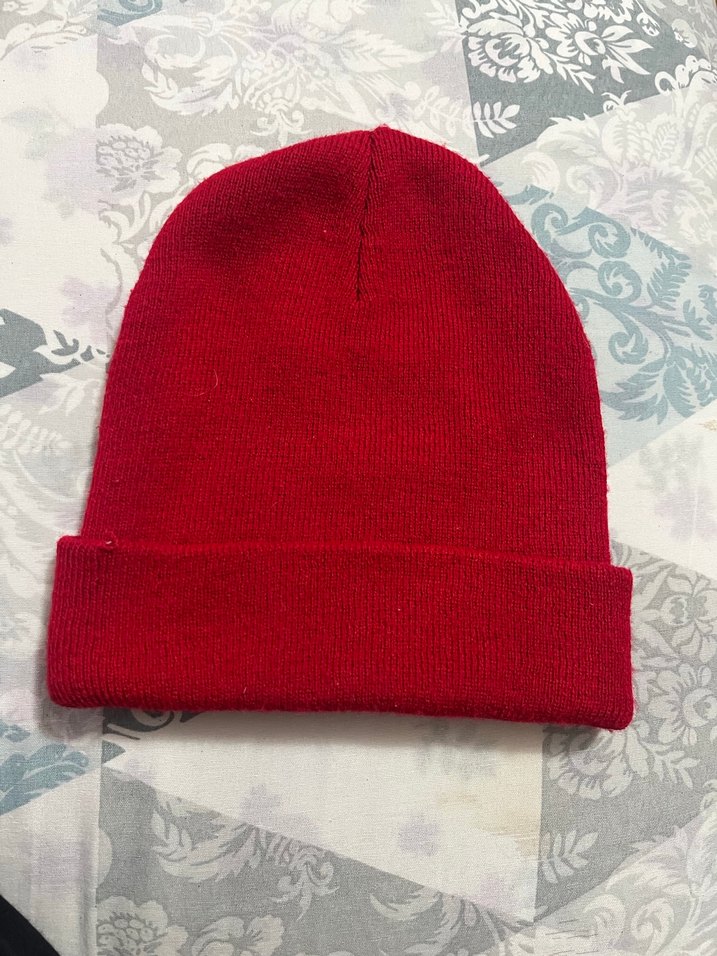 Kırmızı Kadın Örgü Bere - Görsel 2