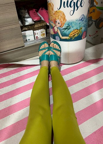 Turkuaz Kadın sandaletler 2tane fiyatidir - Görsel 4