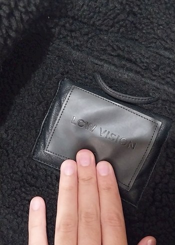 Siyah Kürklü Deri Biker Ceket - Görsel 3