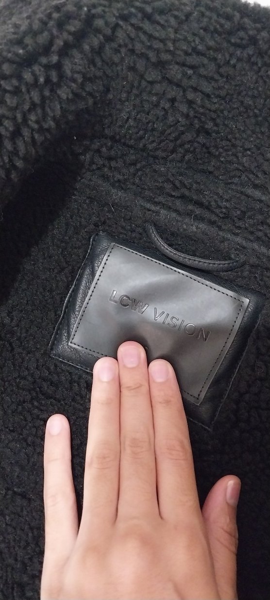 Siyah Kürklü Deri Biker Ceket - Görsel 3