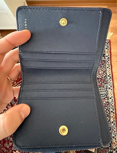  Beden lacivert Renk Tory Burch Orjinal Cüzdan