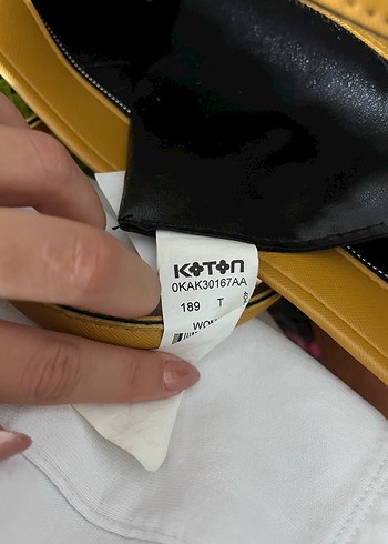 Koton Bej Deri Kadın Çanta
