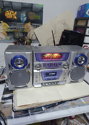 Radyo, kasetçalar teyp, hoparlör