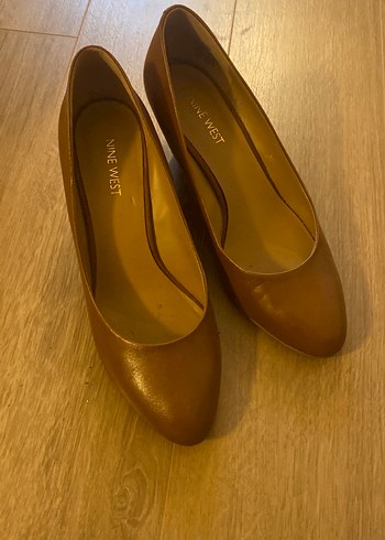 Nine West camel Deri Dolgu Topuk Kadın Klasik Ayakkabı