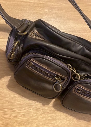 Zara Zara Koyu Kahverengi Kadın Omuz Çantası