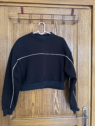Crop Sweatshirt içi pamuklu