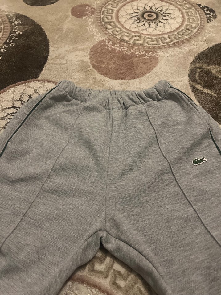 Gri Lacoste Erkek Eşofman Altı - Görsel 3