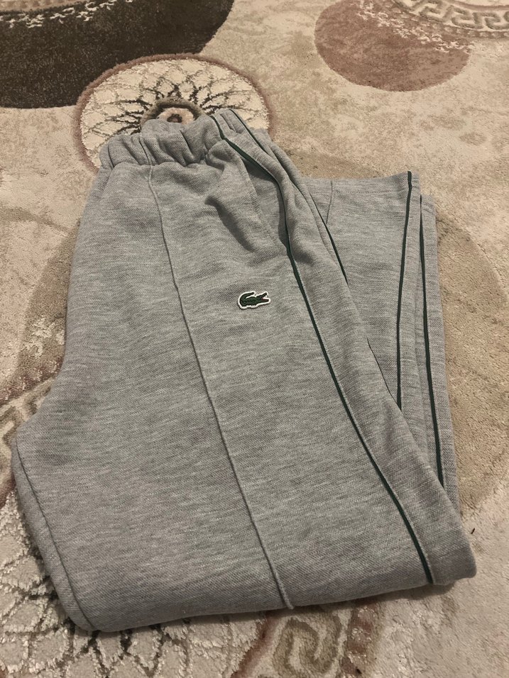 Gri Lacoste Erkek Eşofman Altı - Görsel 2