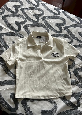 Kadın Beyaz Polo Tişört