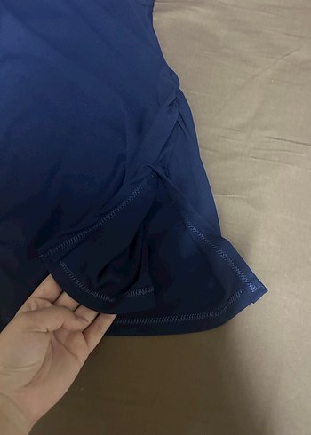 Mavi Drapeli Hamile Tişörtü - Görsel 3