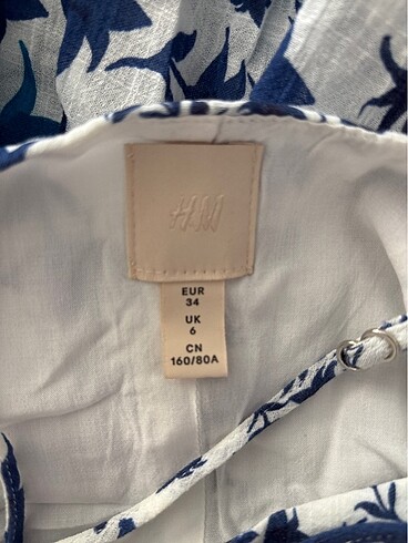 xs Beden H&M yazlık elbise