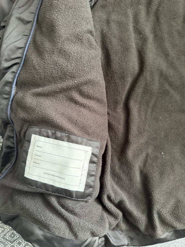 USPA marka. Siyah Kapüşonlu Kız Çocuk Kışlık Mont - Görsel 3