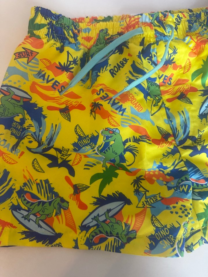 Sarı Renkli Baskılı Erkek Çocuk Mayo - Görsel 5