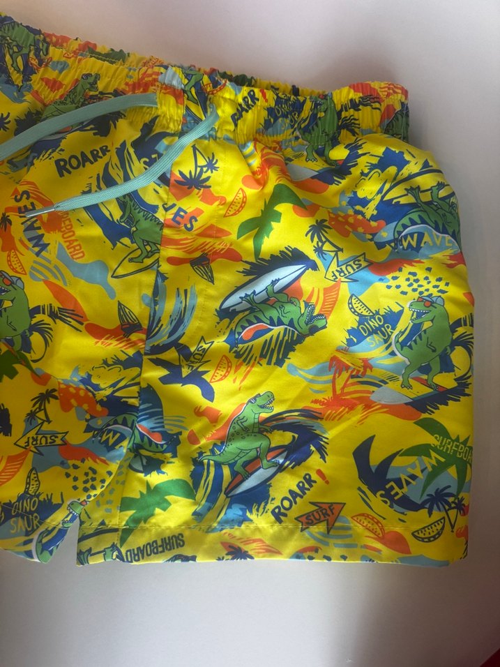 Sarı Renkli Baskılı Erkek Çocuk Mayo - Görsel 3