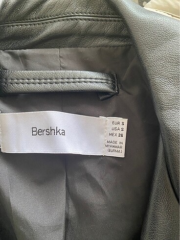 s Beden Bershka deri ceket