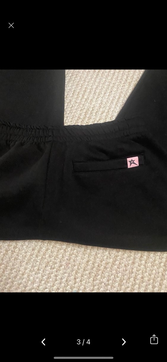 Siyah Baskılı Rahat Kesim Kadın Eşofman - Görsel 3