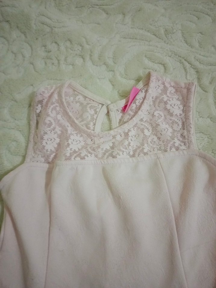 Kolsuz pudra pembesi Kız Elbisesi - Görsel 4