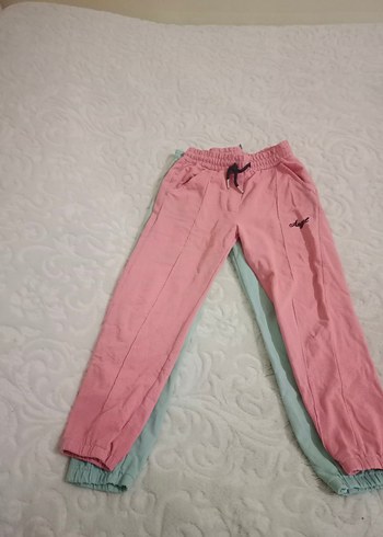 Kız çocuk Yeşil Mini Rahat Eşofman Altı - Görsel 3