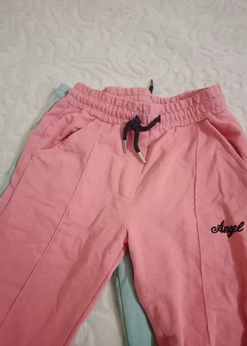 Kız çocuk Yeşil Mini Rahat Eşofman Altı - Görsel 4