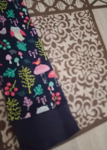 Renkli Bohem Kız Uzun Kollu Tişört - Görsel 4