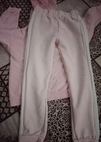 Kızlar için Kapüşonlu Rahat Eşofman Takımı - Görsel 4