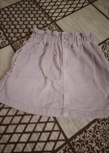 kız çocuk kadife mini etek - Görsel 3