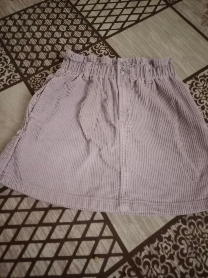 kız çocuk kadife mini etek - Görsel 3