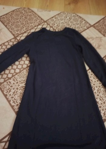 Kız Çocuk Siyah Uzun Kollu Pullu Elbise - Görsel 2