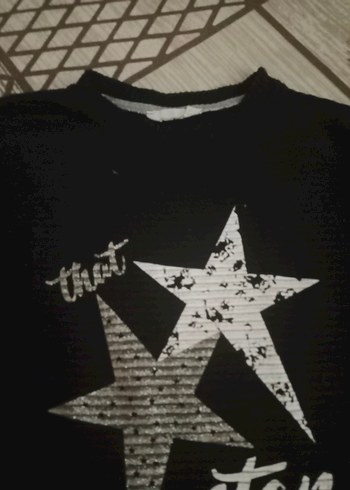 Kız Çocuk Siyah Uzun Kollu Payetli Sweatshirt - Görsel 3