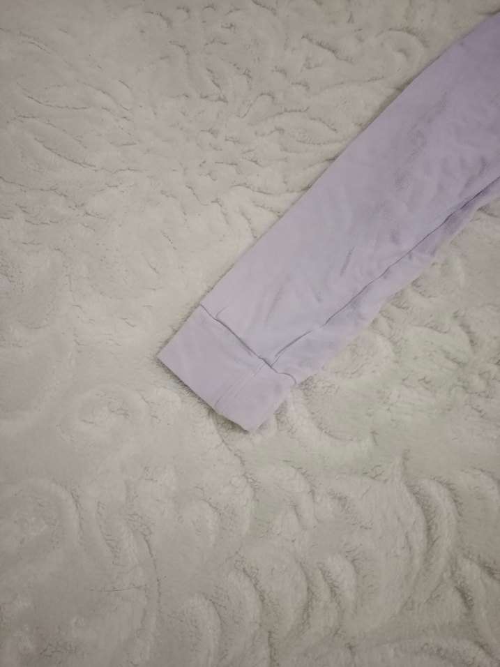 Mor Baskılı Uzun Kollu Kız Tişörtü - Görsel 5