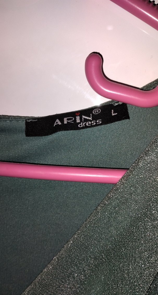 V Yaka haki  Uzun Kollu Salaş elbise türü abiye - Görsel 5