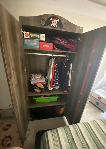 Korsan Temalı Kahverengi Çocuk Odası - Görsel 3