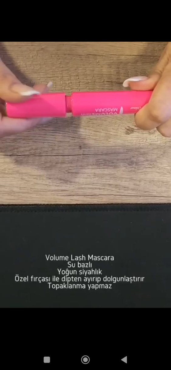 Renkli Pembe VOLUME LASH Maskara - Görsel 2