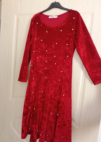 kadife elbise - Görsel 2