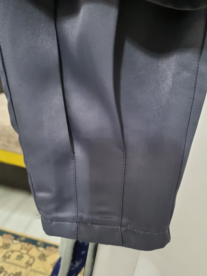 Gri pamuk saten ikili takım - Görsel 3