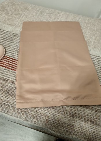 4 adet pudra pembesi pamuk saten Parlak Düz kirlent - Görsel 2