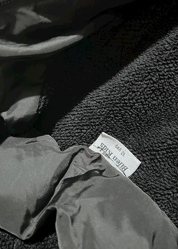 Siyah Kapüşonlu erkek çocuk Kışlık Mont - Görsel 2