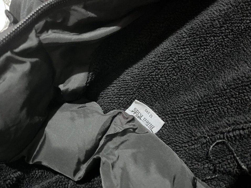 Siyah Kapüşonlu erkek çocuk Kışlık Mont - Görsel 2