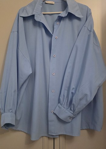 Diğer Acik Mavi Oversize Gomlek