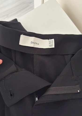 Bershka Siyah Yuksek Bel Pantolon