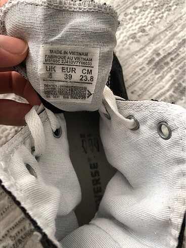 39 Beden siyah Renk Converse 39 orijinal
