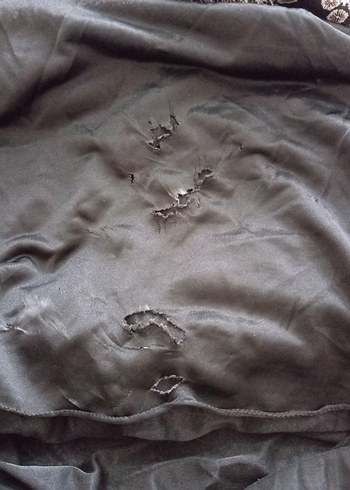 Bohem Uzun Gri Yılan Desenli V Yakalı Elbise - Görsel 5