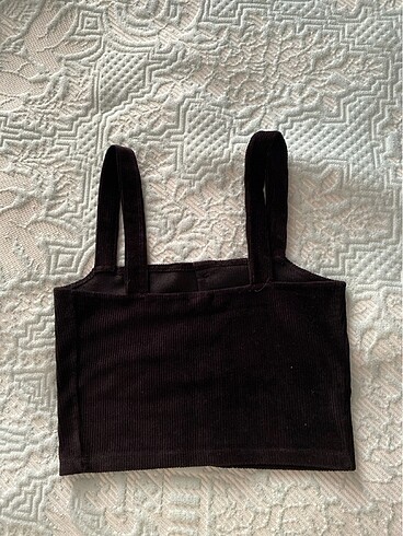 Diğer Xs/S kadife crop