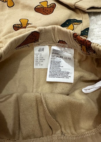H&M Kahverengi Baskılı erkek Çocuk Eşofman Takımı