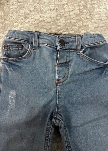 18-24 Ay Beden Erkek Çocuk mavi Denim Pantolon